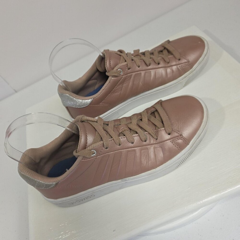 K-Swiss Shoes Womens Size 8 Pink Court Style V Low Top Sneakers 9535-644-M LON - Picture 6 of 10